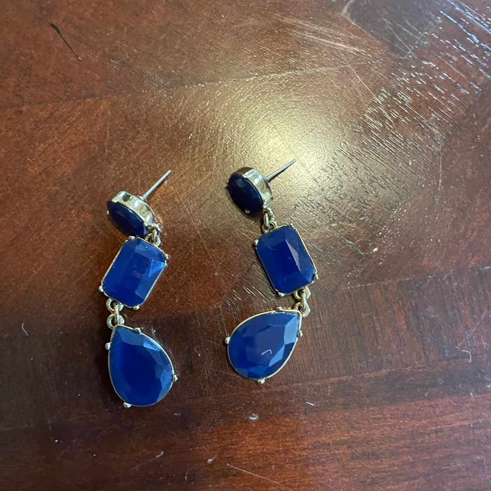 J Crew Blue Earrings